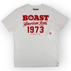 NEW BOAST T-Shirt (M) American Icon 1973 Greenwich CT USA Tennis